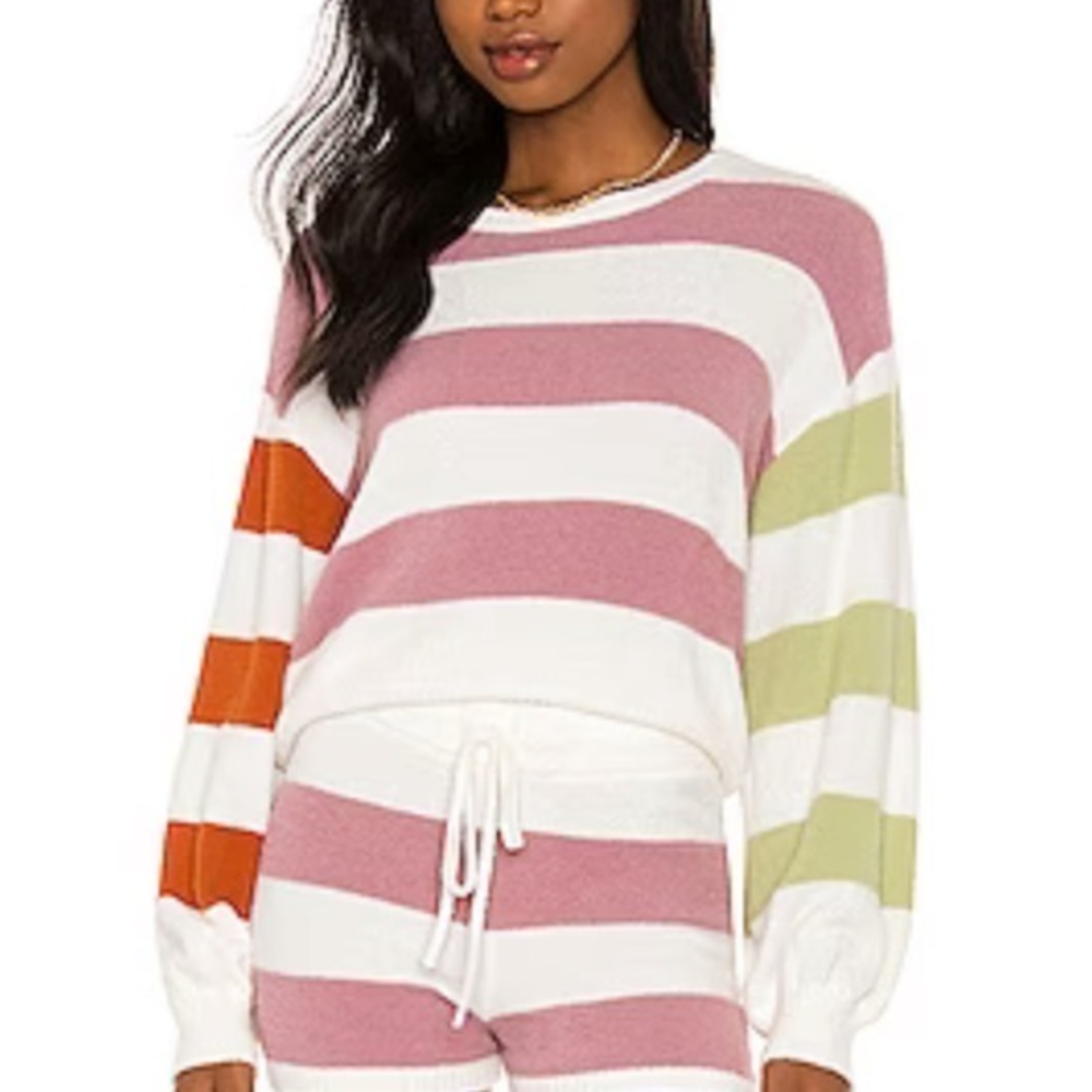 L*space Sequioa Color Block Sweater Size Medium